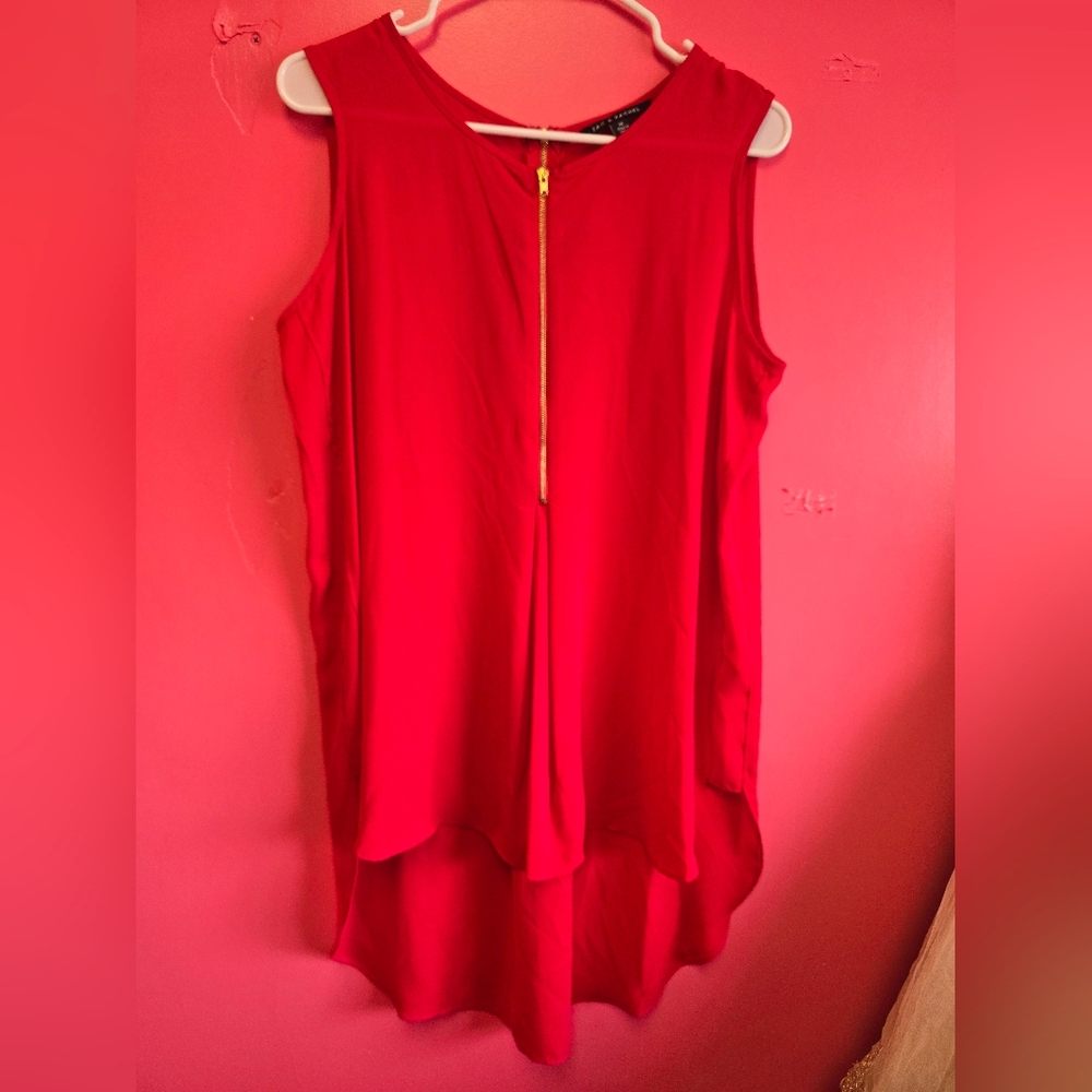 Zac & Rachel Vibrant Red Top